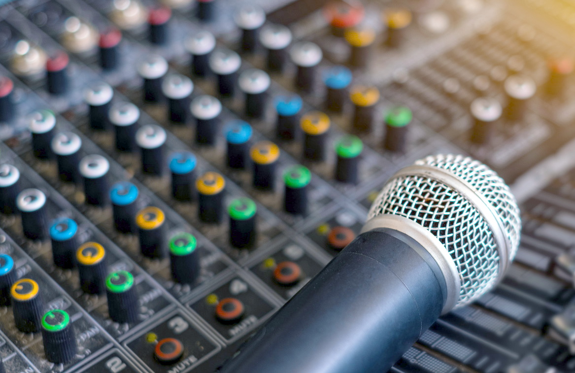 podcast mixer and audio interface